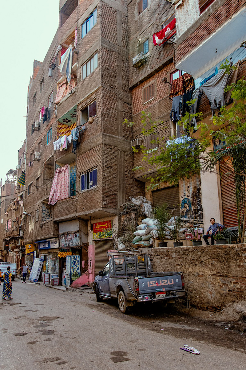 Müll, Zabaleen. Wäsche, Kairo