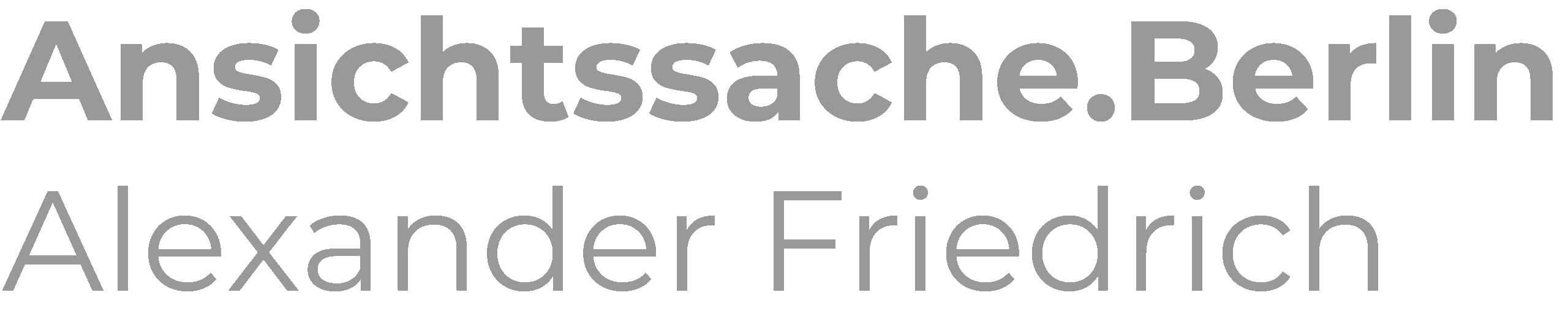 Ansichtssache Berlin Alexander Friedrich